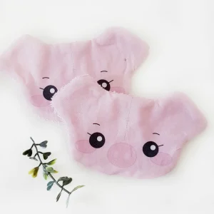 lot de 2 petites lingettes cochon