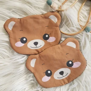 lot de 2 lingettes lavables ours