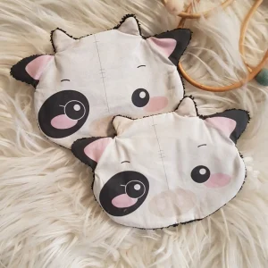 lot de 2 lingettes lavables vache