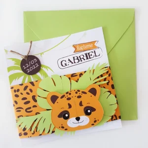 Faire-part panthère de la jungle