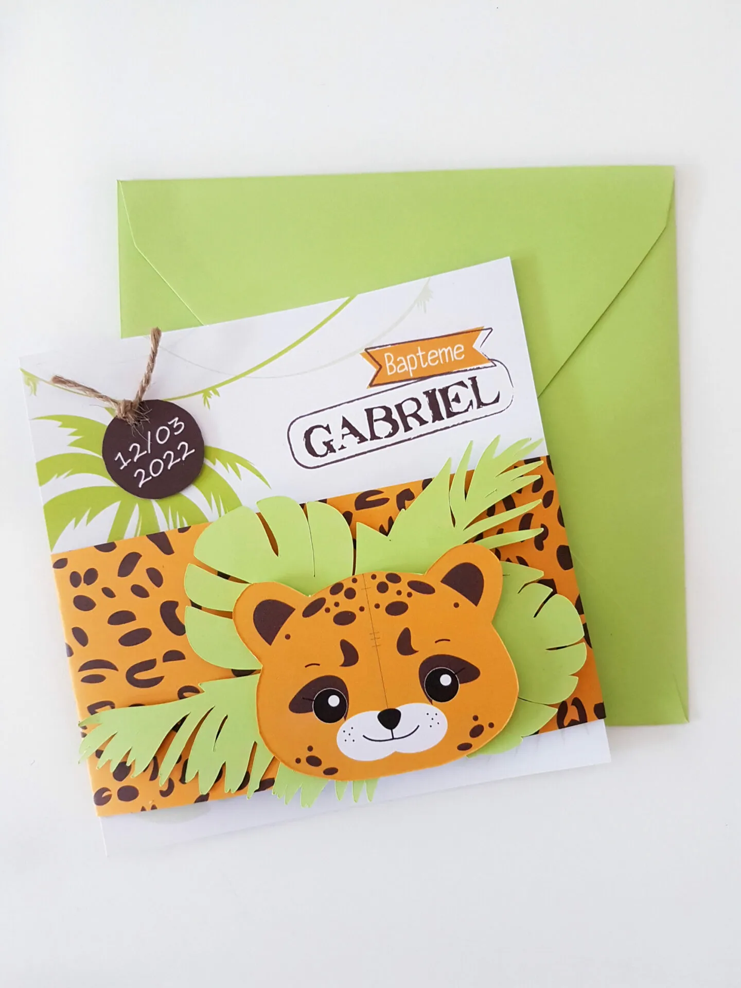 Faire-part panthère de la jungle