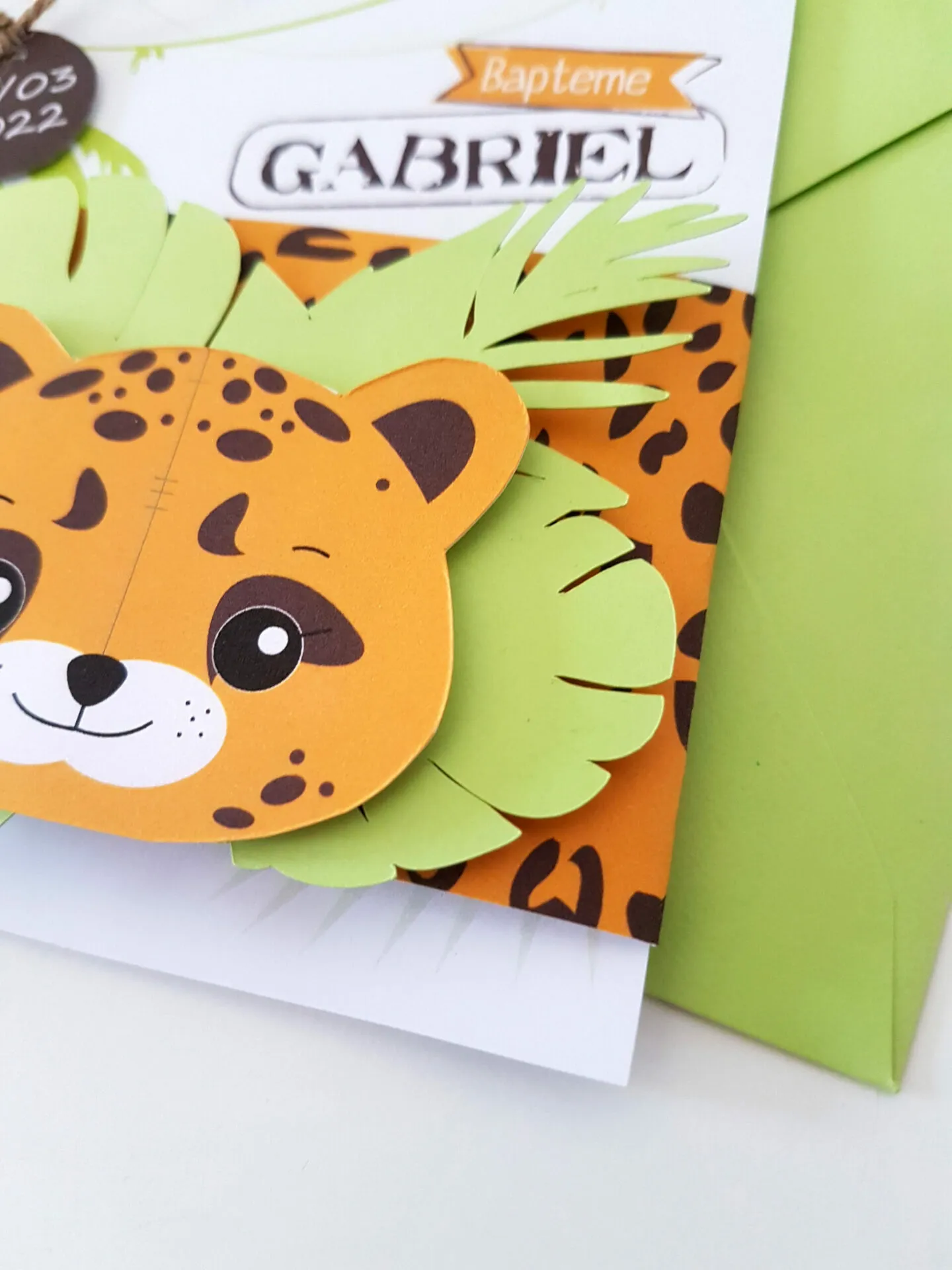Faire-part panthère de la jungle – Image 2