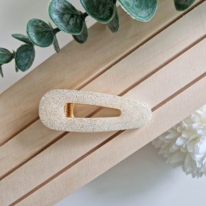 Barrette Nacre Doré triangle