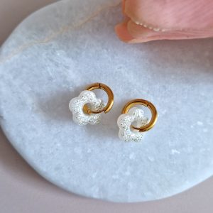 Flowerette Nacre Doré