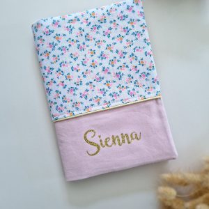 Protège carnet de santé fleurs