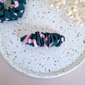 Barrette scrunchie Emeraude