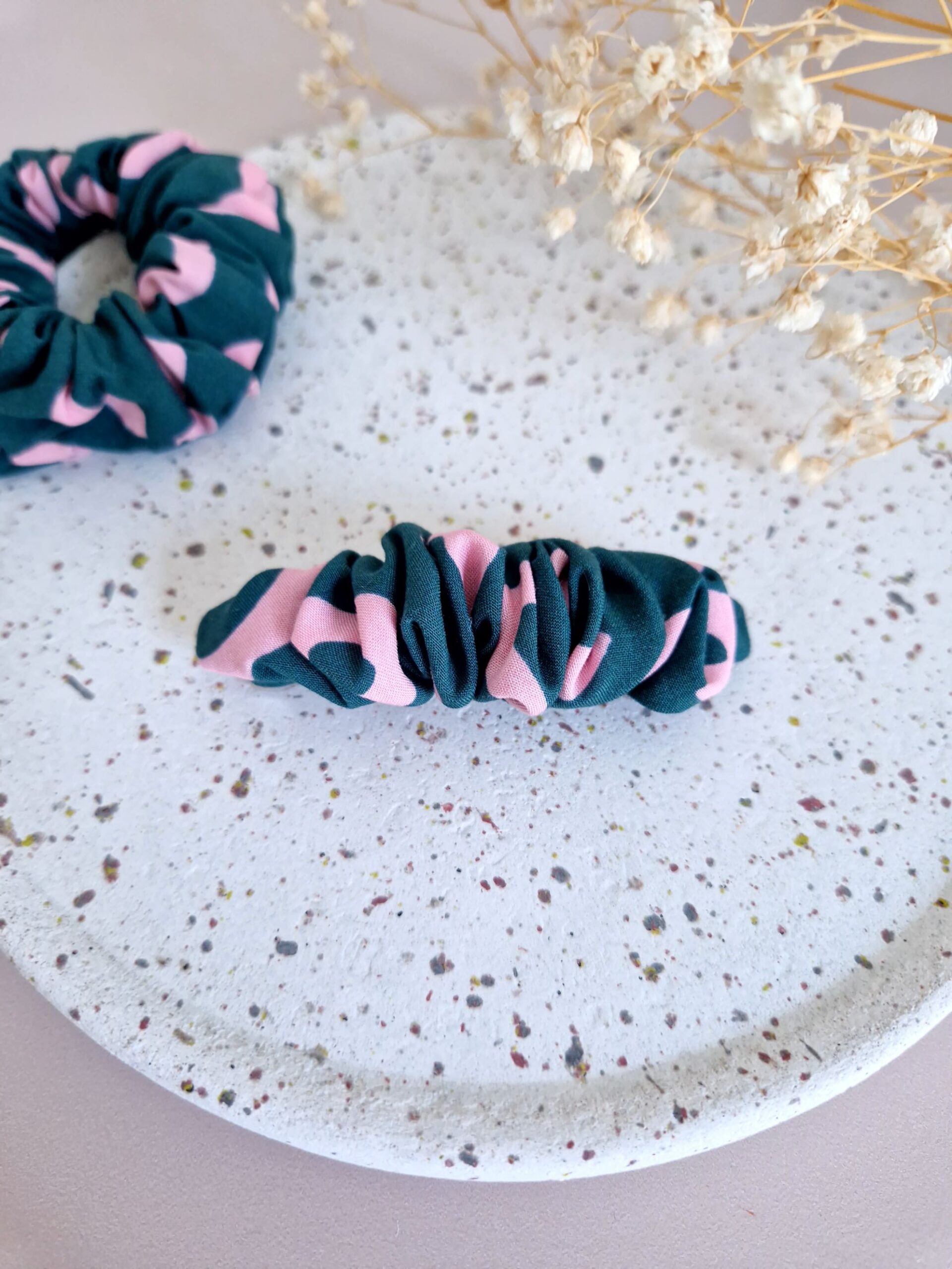 Barrette scrunchie Emeraude – Image 2