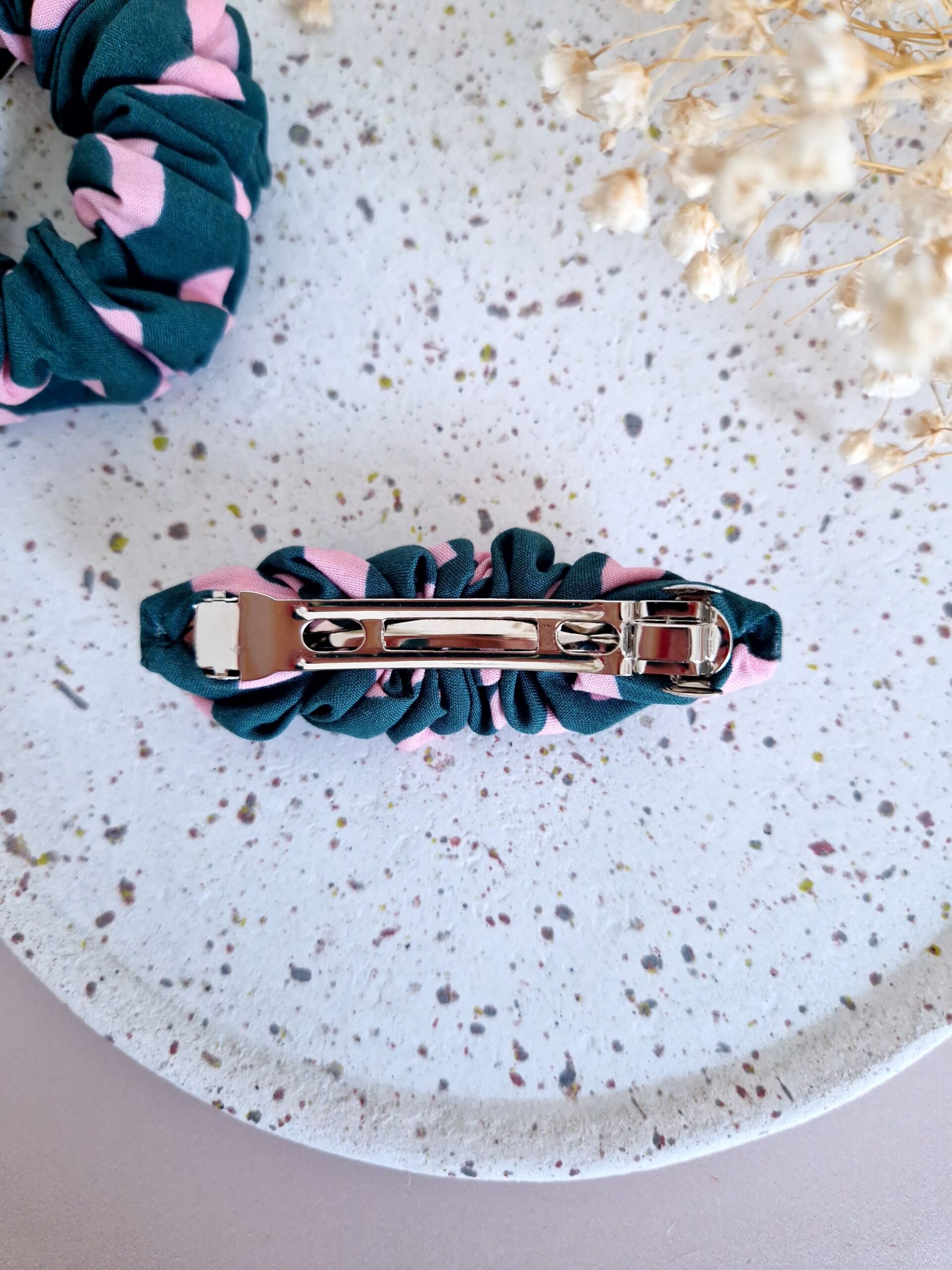 Barrette scrunchie Emeraude – Image 3