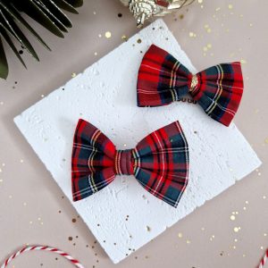 Barrette noeud Christmas