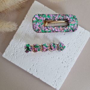 Barrette Tulipe coeur