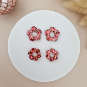 Charms Flowerette groseille