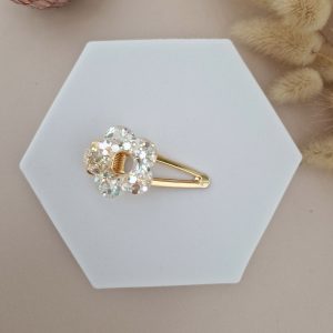 Barrette Perle fleur