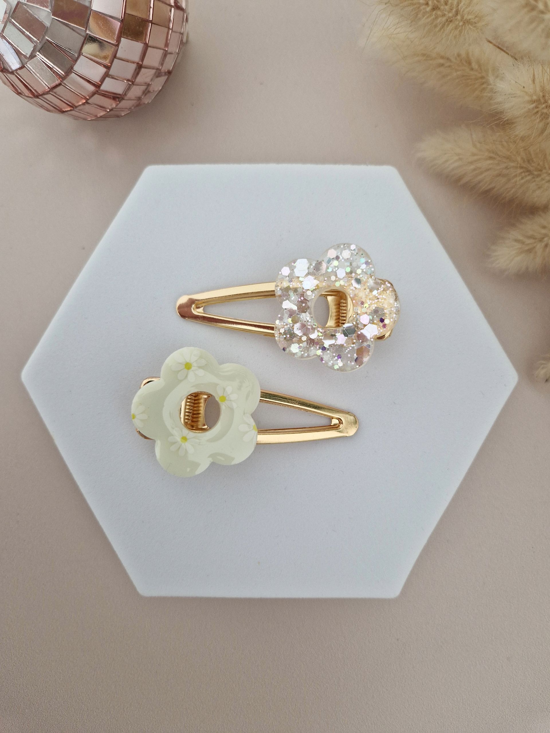 Barrette Marguerite fleur – Image 2