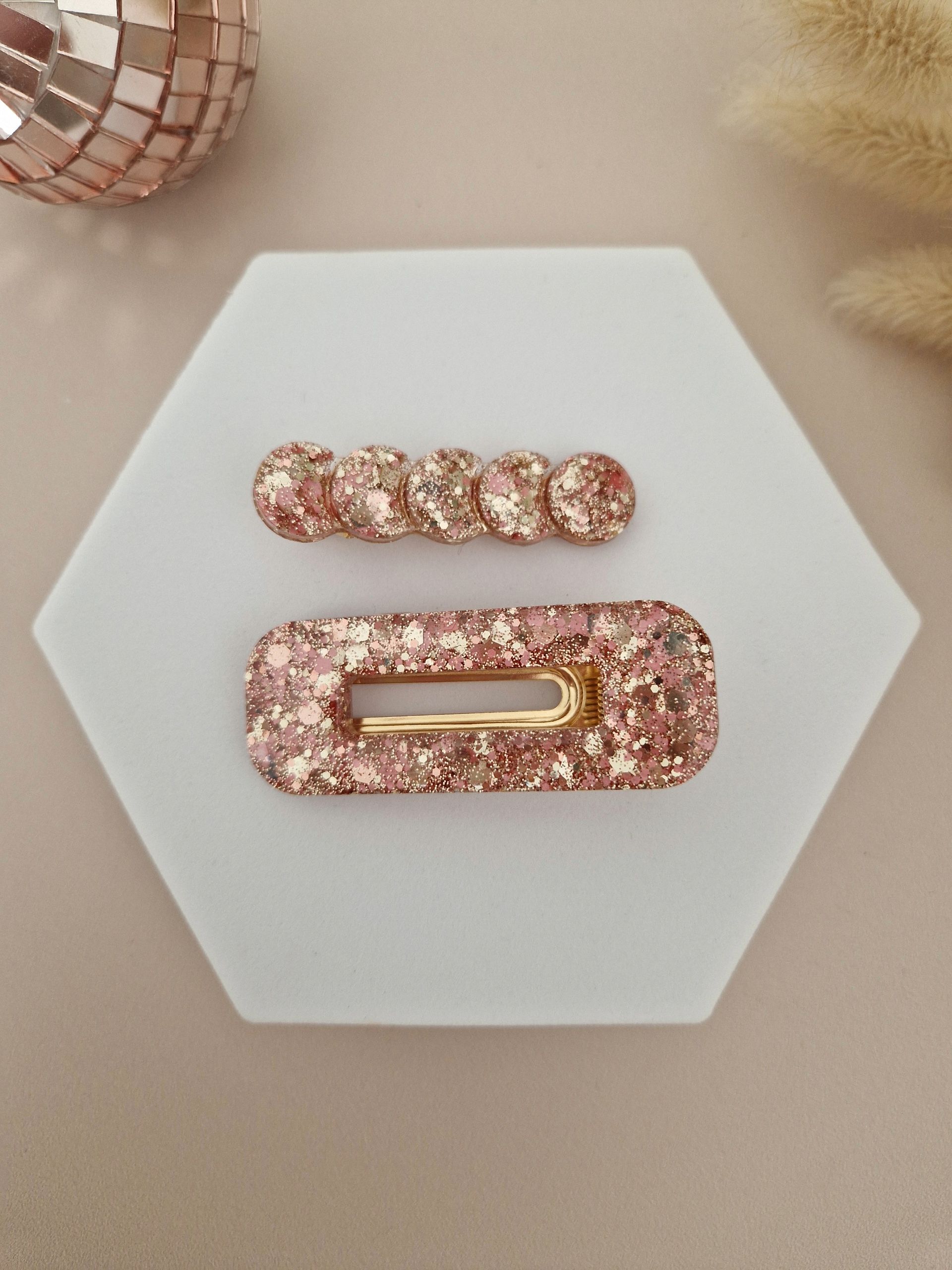 Barrette Rose Gold bulle – Image 3