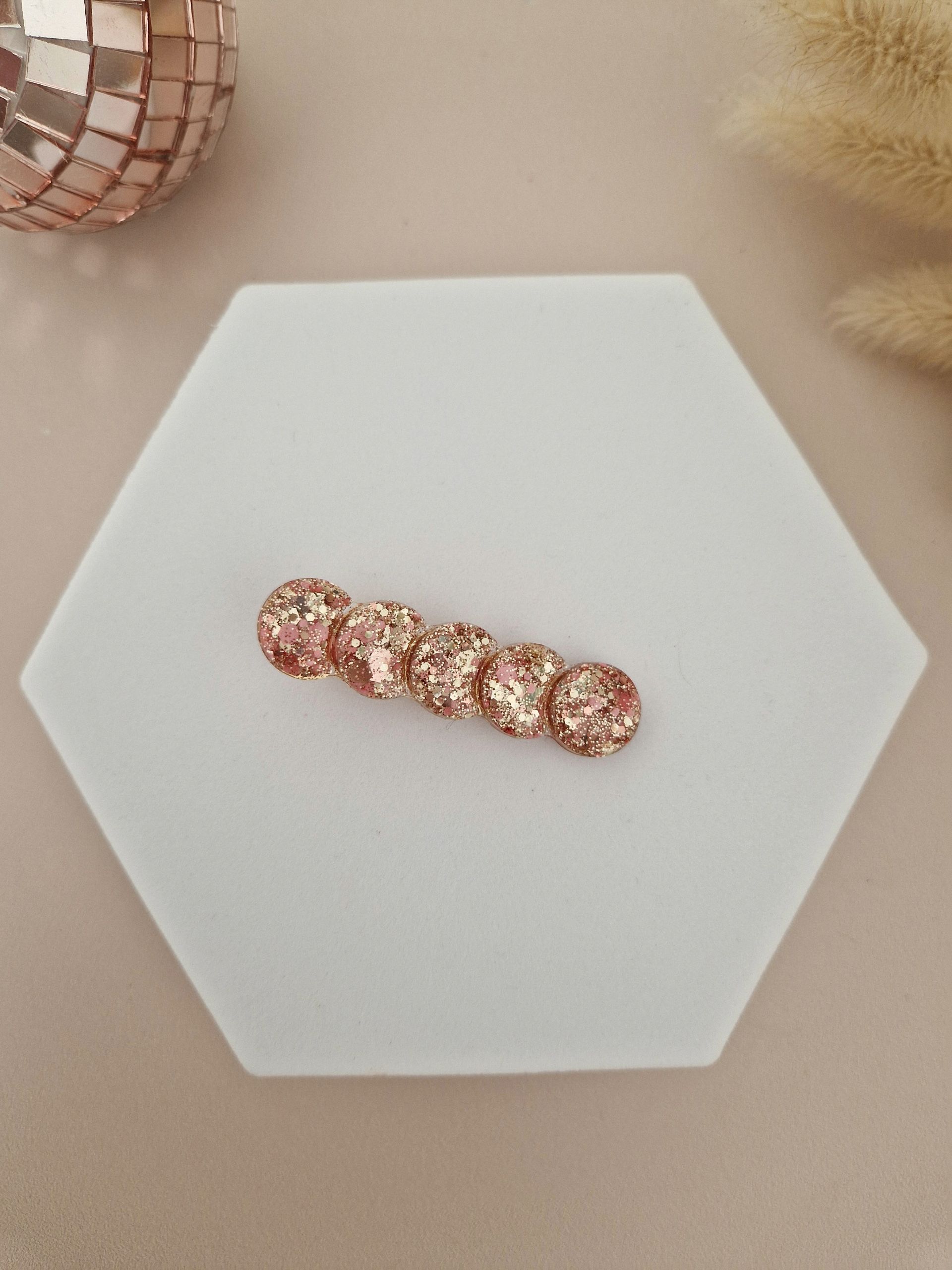 Barrette Rose Gold bulle