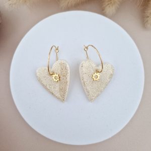 Boucles d&rsquo;oreilles Lili nacre