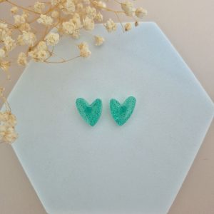 Boucles d’oreilles Océan coeur