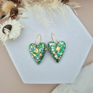 Boucles d&rsquo;oreilles Lili Lichen Doré