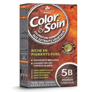 3 CHENES COLOR ET SOIN COLORATION PERMANENTE 5B MARRON CHOCOLAT 135 ML