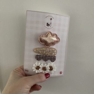 Lot de 4 barrettes « Nuage ».