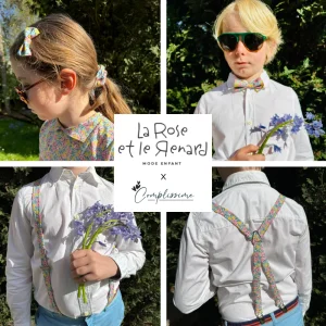 Accessoires assortis tissu Jasmin – La Rose et le Renard