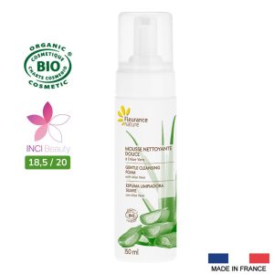 Fleurance Nature Mousse Nettoyante Douce à L&rsquo;Aloe Vera 150ml