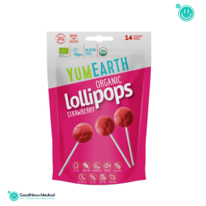 Organic lollipops 14 strawberry YUM EARTH