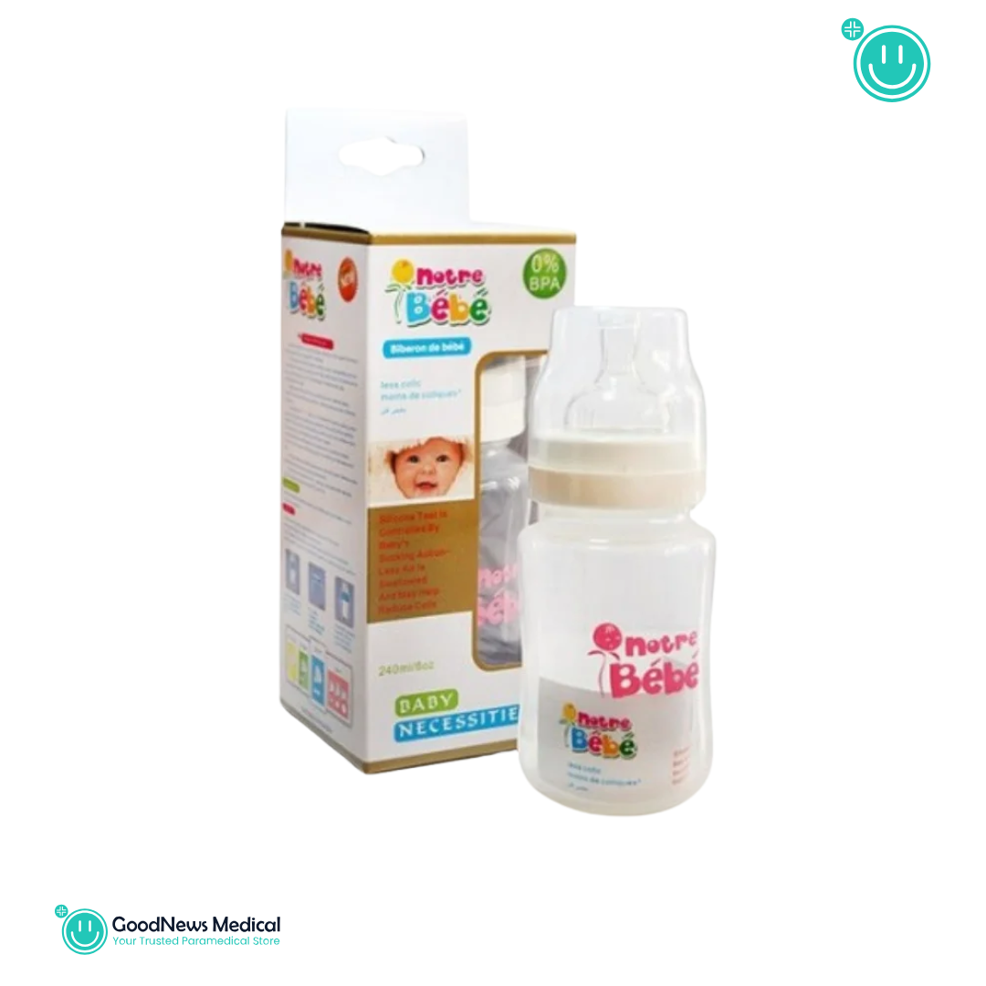 BIBERON OPAQUE NOTRE BEBE gm+3m 240 ml