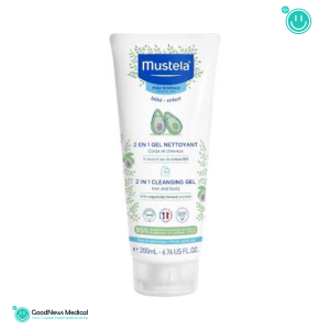 Gel nettoyant 2 en 1 cheveux et corps bébé MUSTELA 200 ml