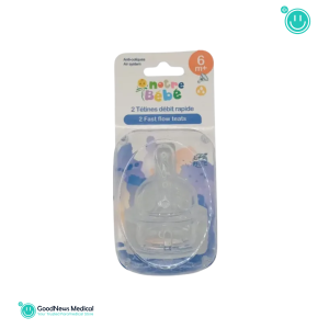 Tétine en silicone NOTRE BEBE Large x 2 (6 mois)