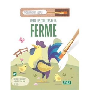 Libère les couleurs de la ferme + pinceau magique a l&rsquo;eau.