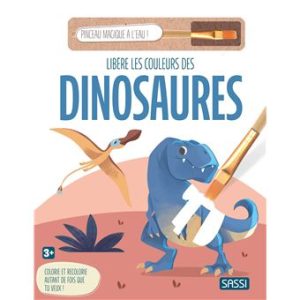 Libère les couleurs des dinosaures + pinceau magique a l&rsquo;eau.