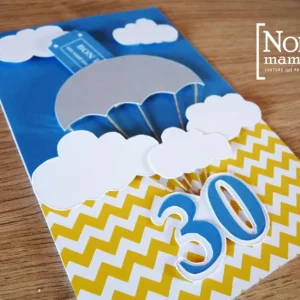 Carte d&rsquo;anniversaire bon pour un saut en parachute