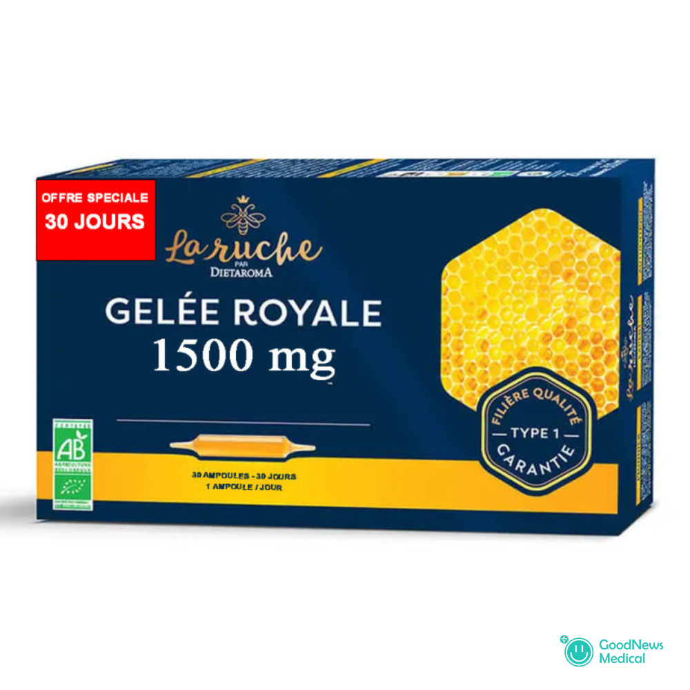 Gelée Royale 1500mg 30 Ampoules *15ml – Dietaroma La Ruche