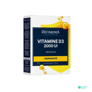 Dietaroma Vitamine D3 2000UI Végétale Immunité 40comprimés