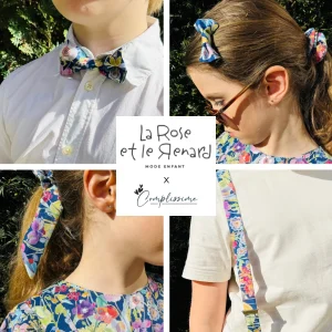 Accessoires assortis tissu Iris – La Rose et le Renard