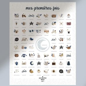Affiche « Mes premières fois » Souris cobalt