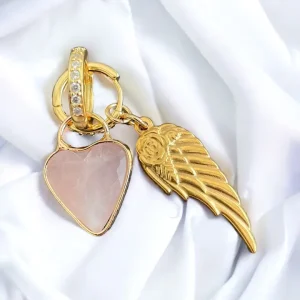 Boucles Créoles Light Pink Angel.