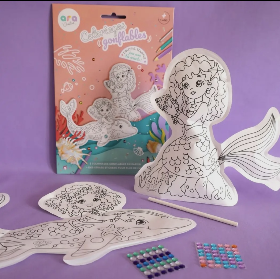 Coloriages gonflables – Sirènes. – Image 2