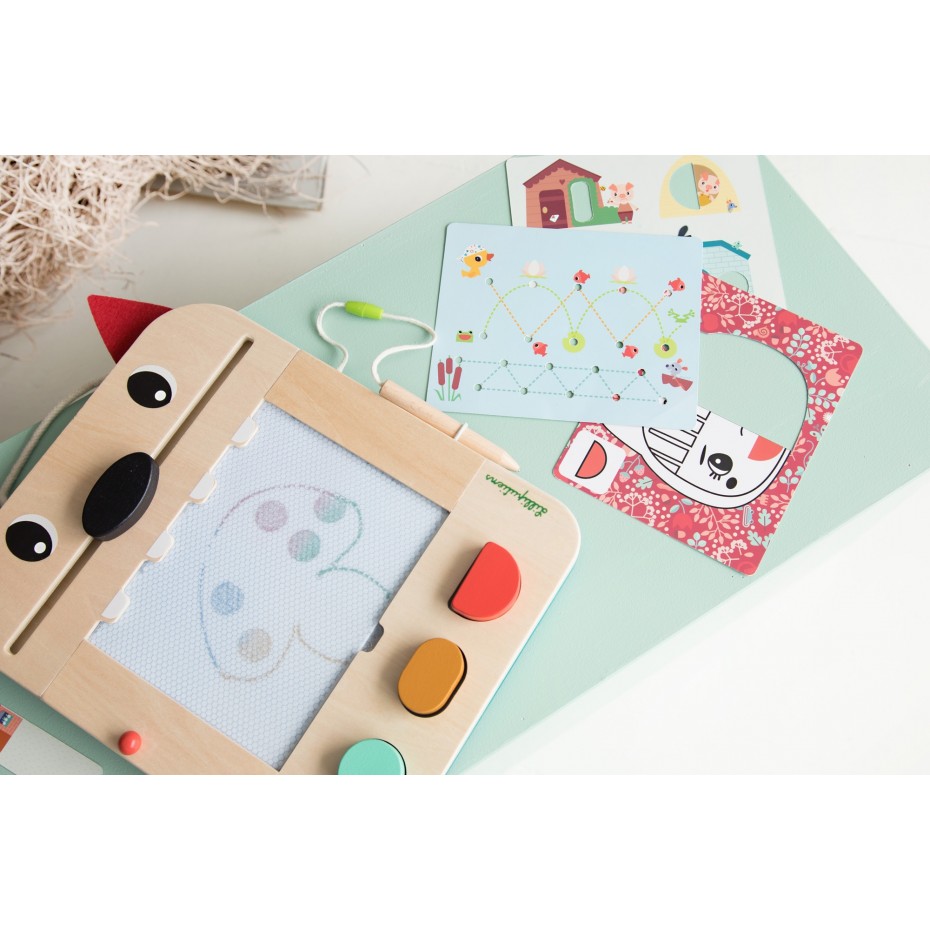 Ardoise Magique Louis le loup – Lilliputiens. – Image 2