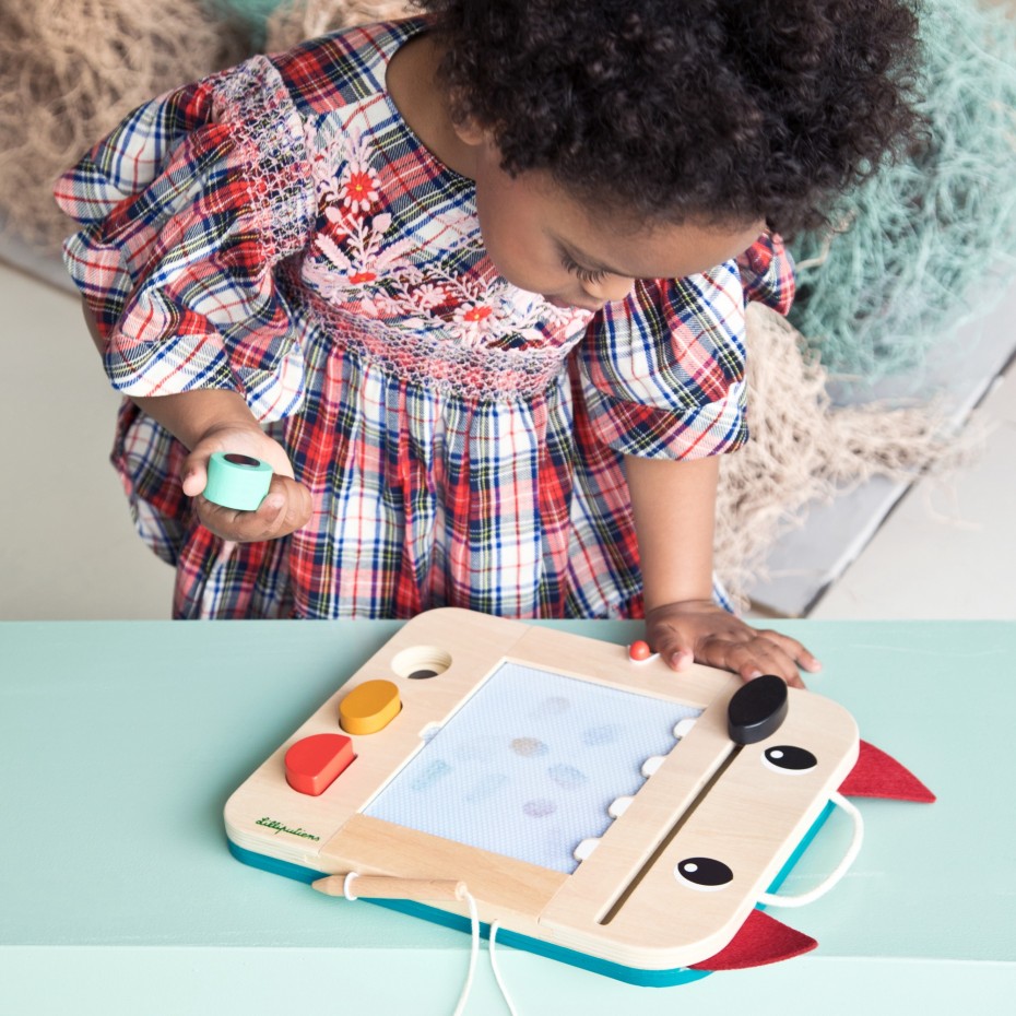 Ardoise Magique Louis le loup – Lilliputiens. – Image 6