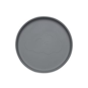 Assiette Silicone avec ventouse Storm Grey – Jollein.