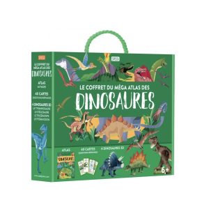 Le coffret du méga atlas des dinosaures.