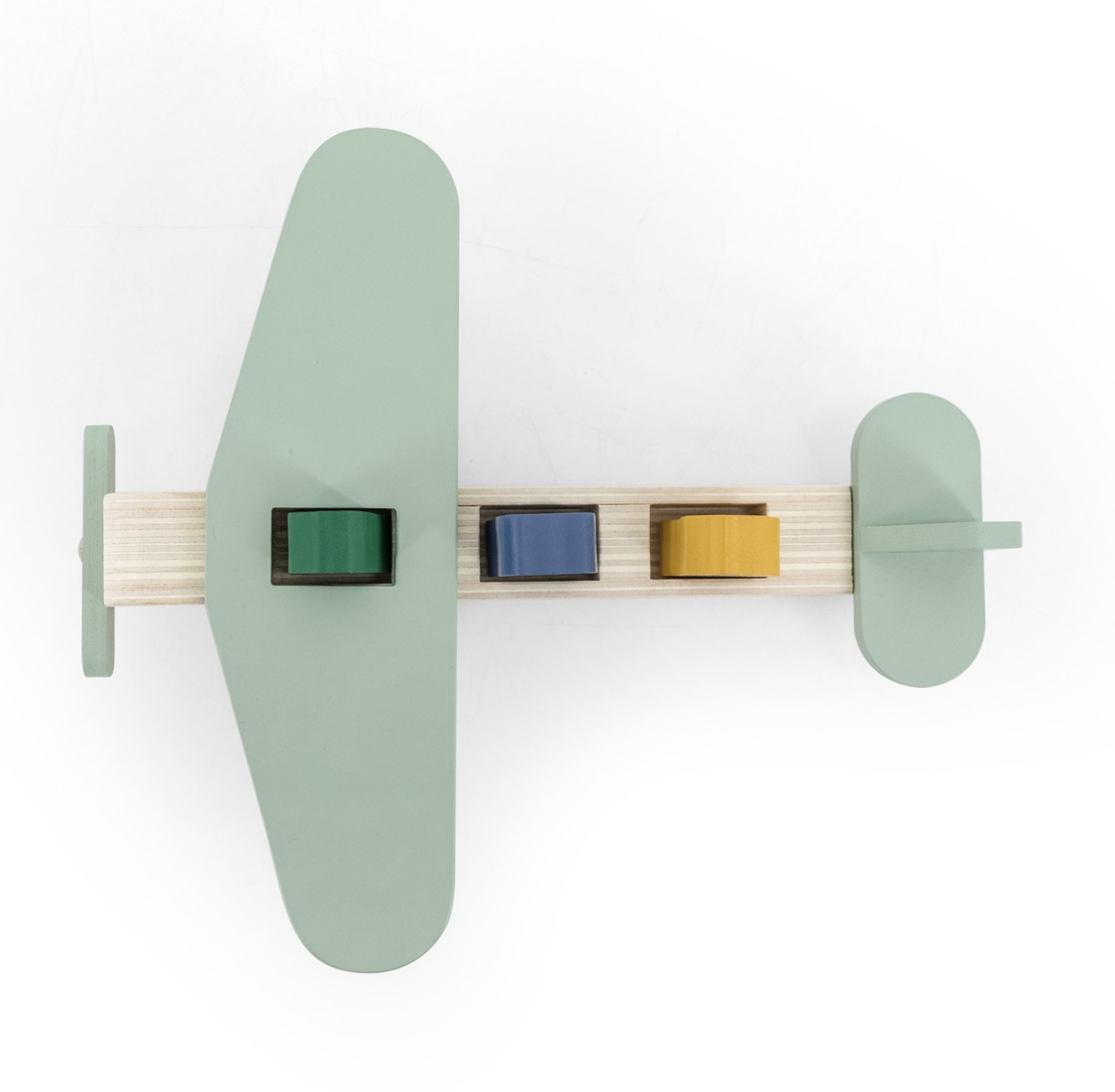 Avion en bois avec animaux. – Image 7