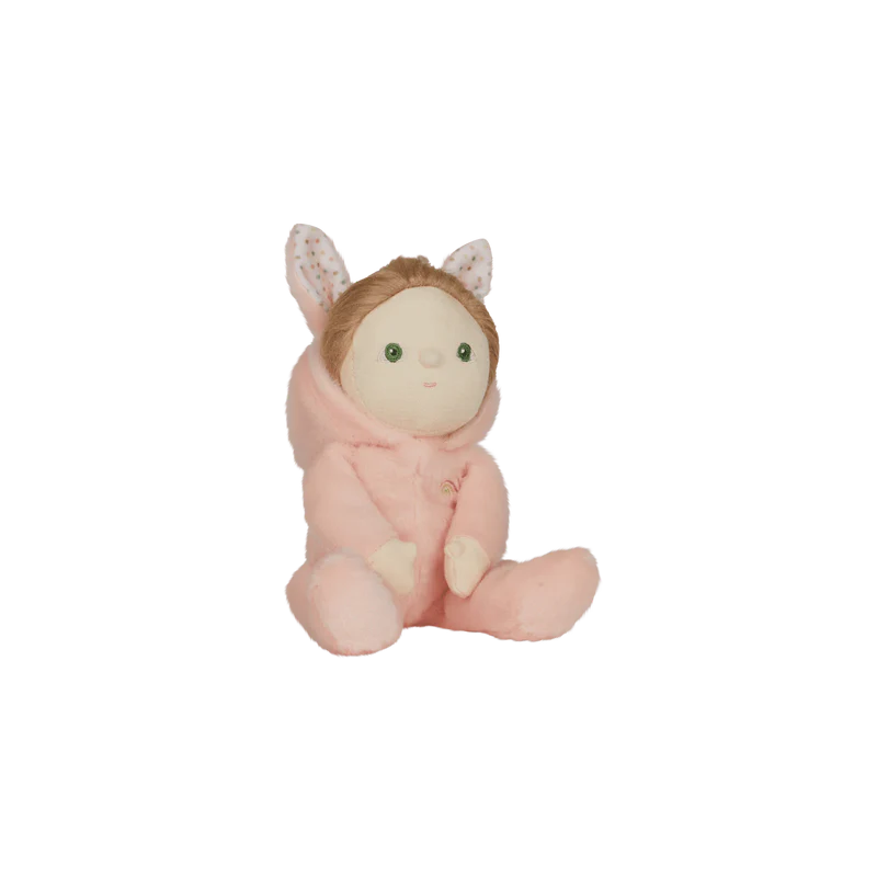 Peluche Olli Ella DINKY DINKUMS Fluffle Family Babbit Bunny (rose). – Image 3