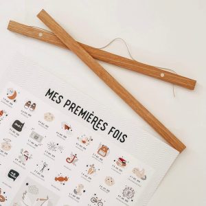 Baguettes de suspension pour vos affiches, les petites dates.