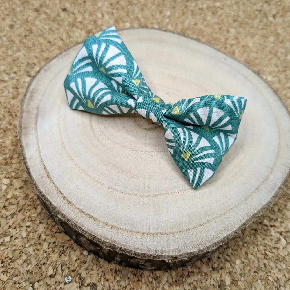 Barrette nœud coton lumineux – Image 2