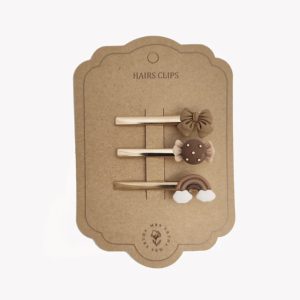Set de 3 barrettes pour cheveux, modèle rainbow.