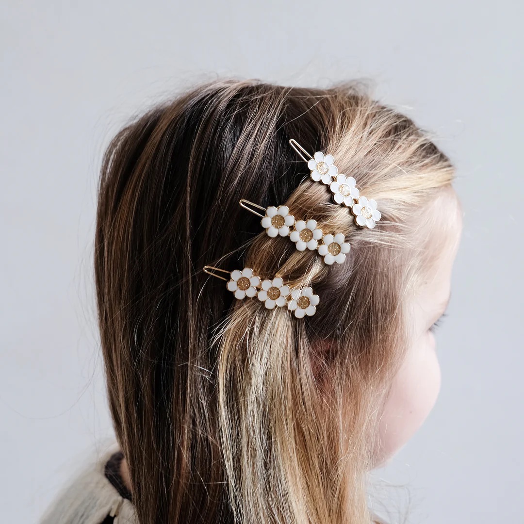 Set de 4 barrettes Marguerites. – Image 2