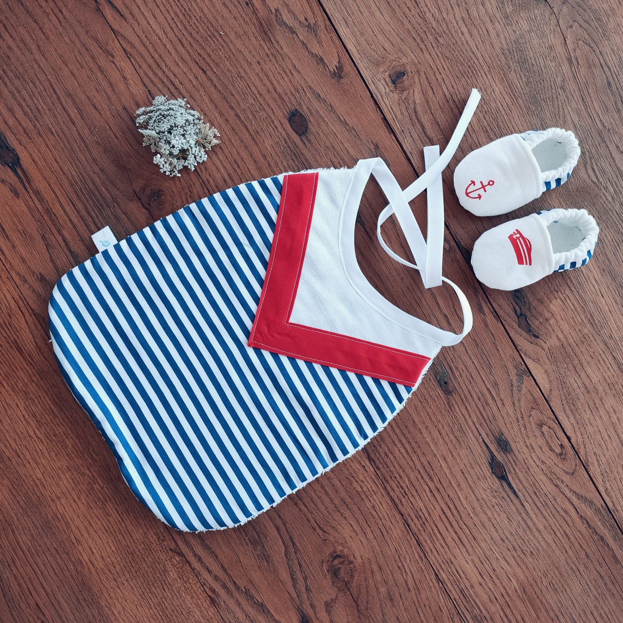 Bavoir Matelot(e) | Serviette Bébé & Maternelle personnalisé – Image 2